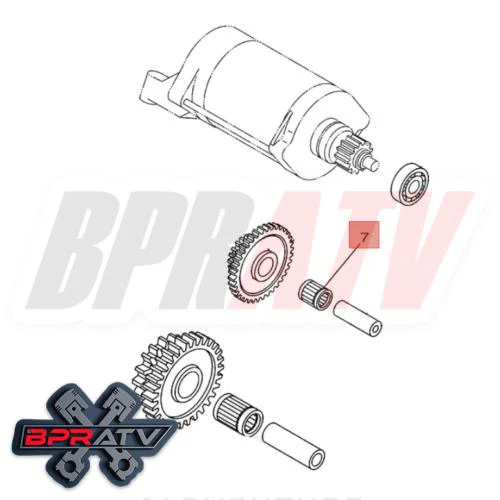 01-05 Yamaha Raptor 660 YFM660R SKF Starter Clutch Needle Bearing 93310-212R6-00 - Image 3