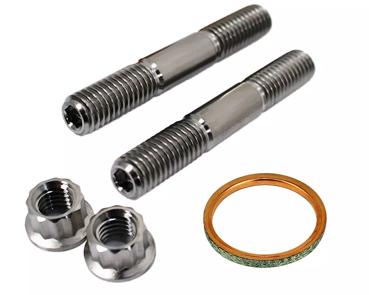 03-15 WR450F WR 450F TITANIUM Head Pipe Exhaust Studs Kit Bolts & Exhaust Gasket - Image 14