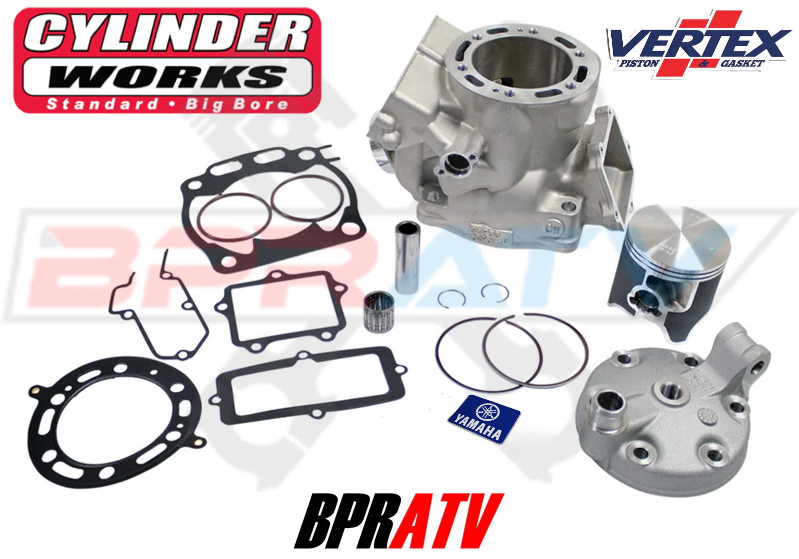 03-24 Yamaha YZ250 Stock Complete Motor Engine Rebuild Kit Cylinder Piston Crank - Image 3