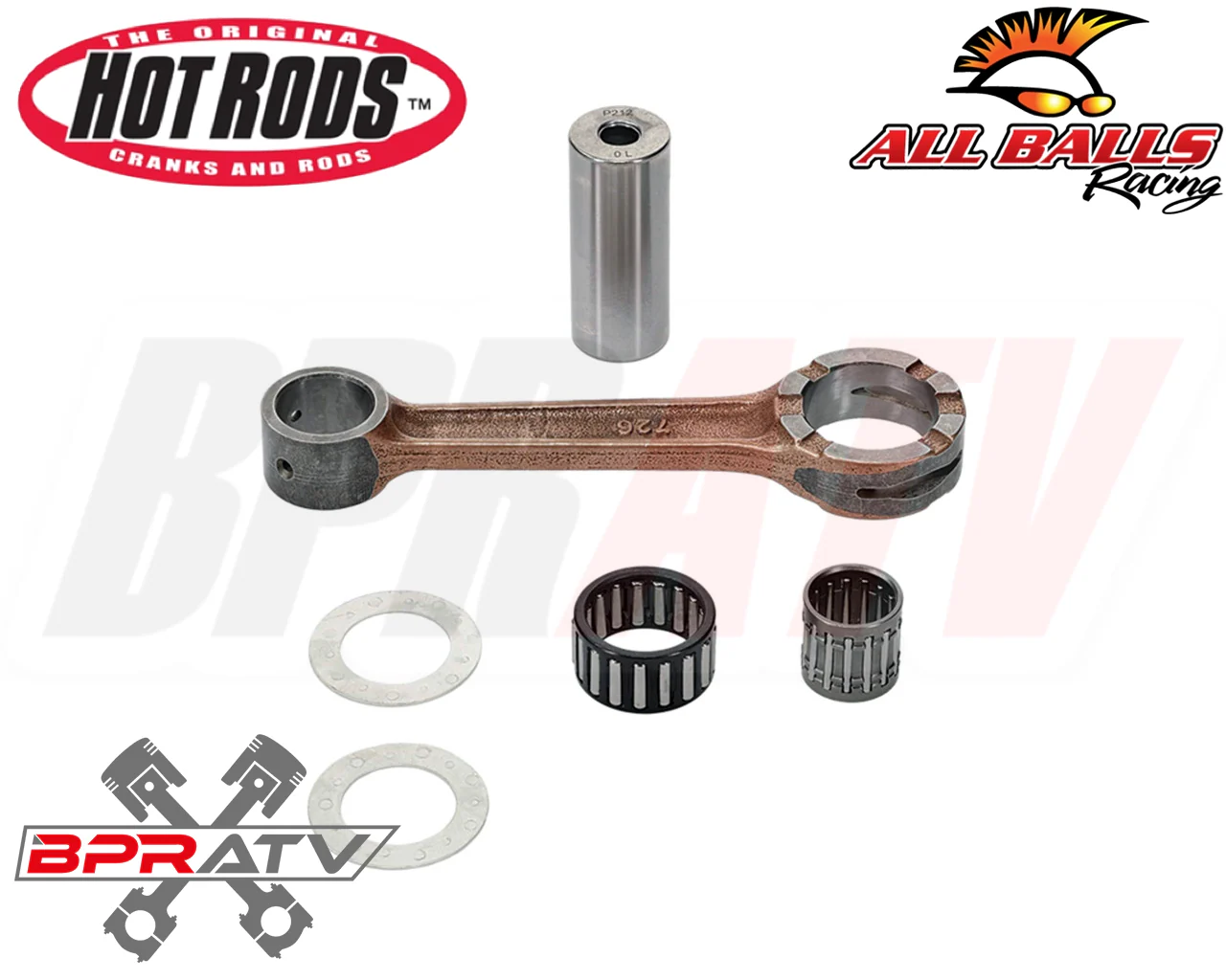 03+ Yamaha YZ250 YZ 250 Cylinder Piston Hot Rod Crank Complete Motor Rebuild Kit - Image 11