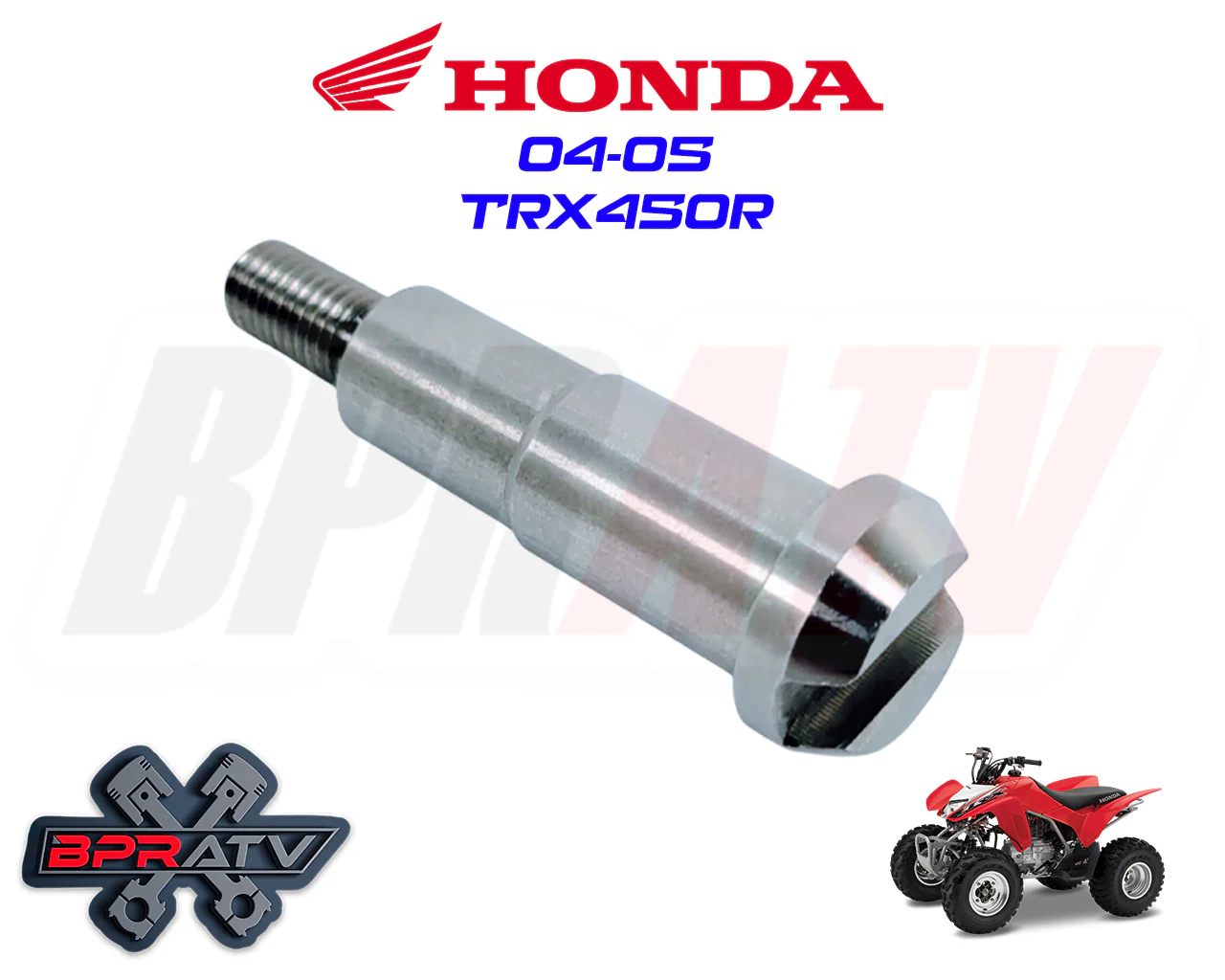 04-05 Honda TRX450R TRX 450R BPRATV Water Pump Shaft Replacement 19241-HP1-670 - Image 2