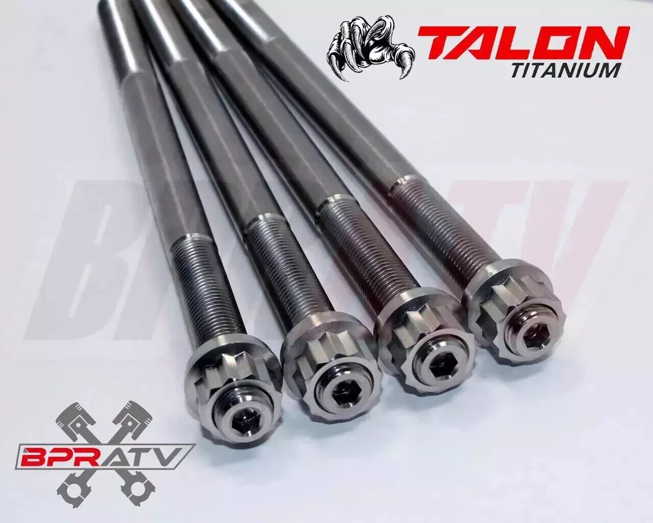 04 05 TRX450R Ti Cylinder Case Studs Honda 450R TITANIUM Crankcase Head Stud Kit - Image 14