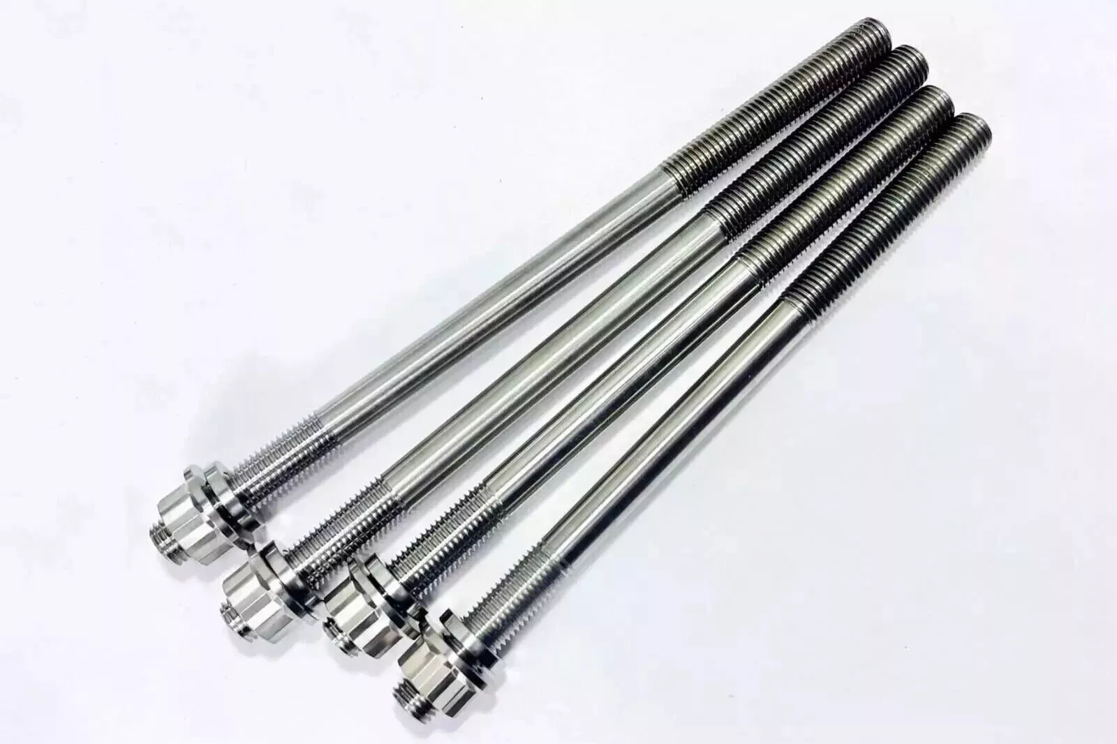 04 05 TRX450R Ti Cylinder Case Studs Honda 450R TITANIUM Crankcase Head Stud Kit - Image 7