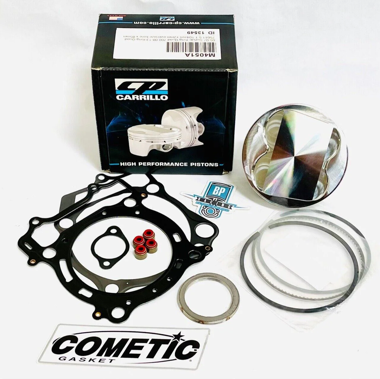 04 05 TRX450R TRX 450R Stock Bore Cylinder Piston Complete Top End Rebuild Kit - Image 3