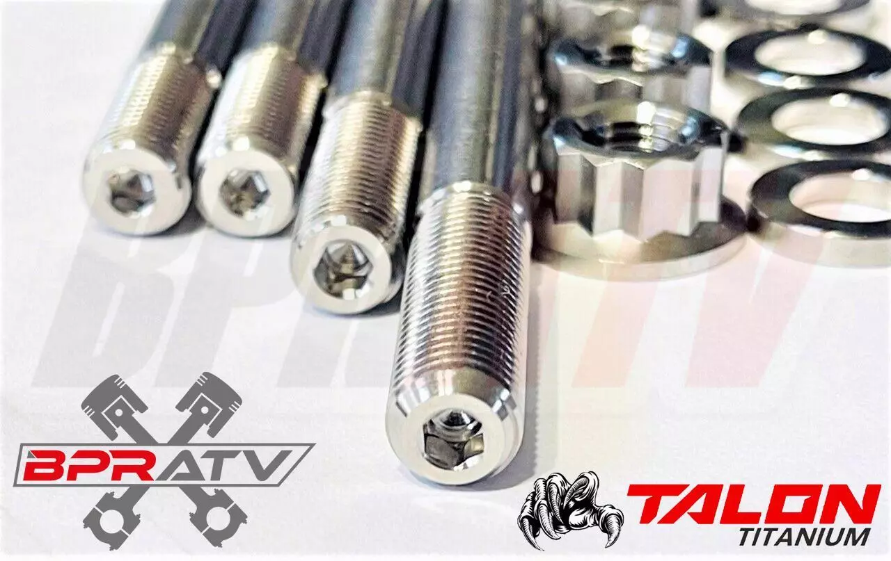 04 05 TRX450R TRX 450R Crankcase Cylinder Studs Head Stud Kit Titanium Bolts Set - Image 15