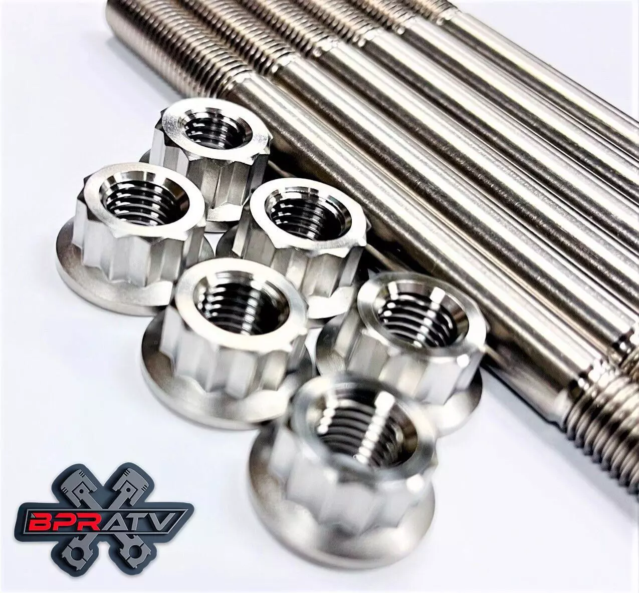 04 05 TRX450R TRX 450R Crankcase Cylinder Studs Head Stud Kit Titanium Bolts Set - Image 17