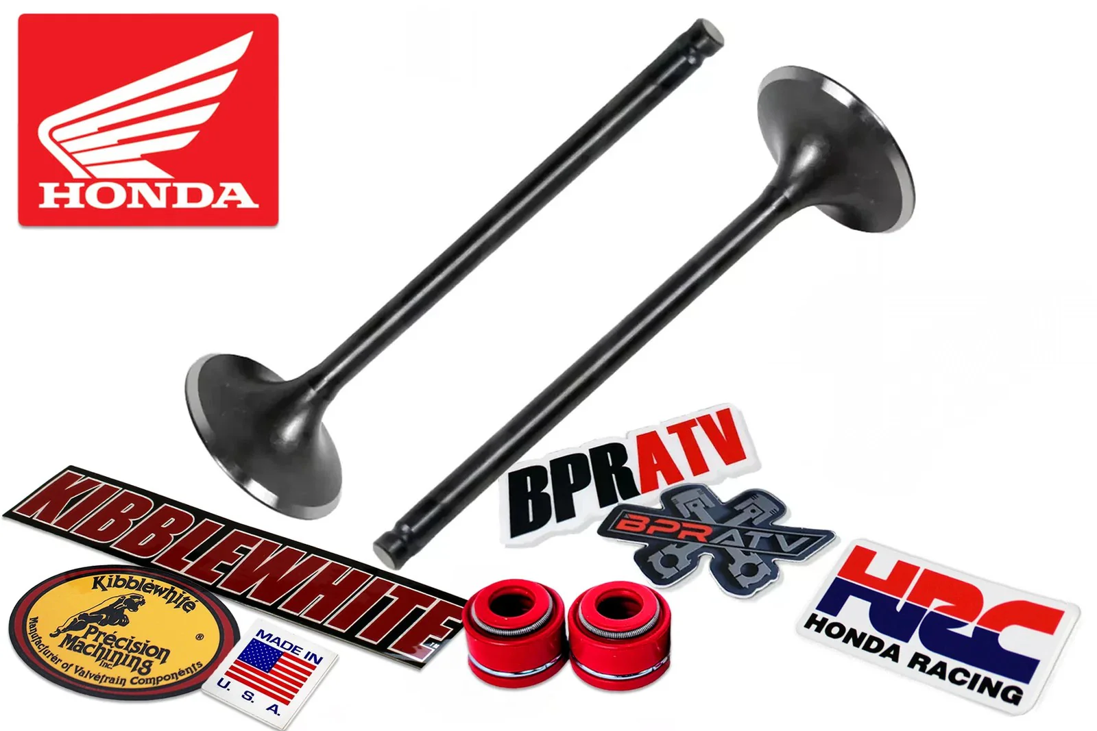 04-07 Honda CRF250R CRF 250R OEM Head Kibblewhite Head Fix INTAKE Valves Seals - Image 2