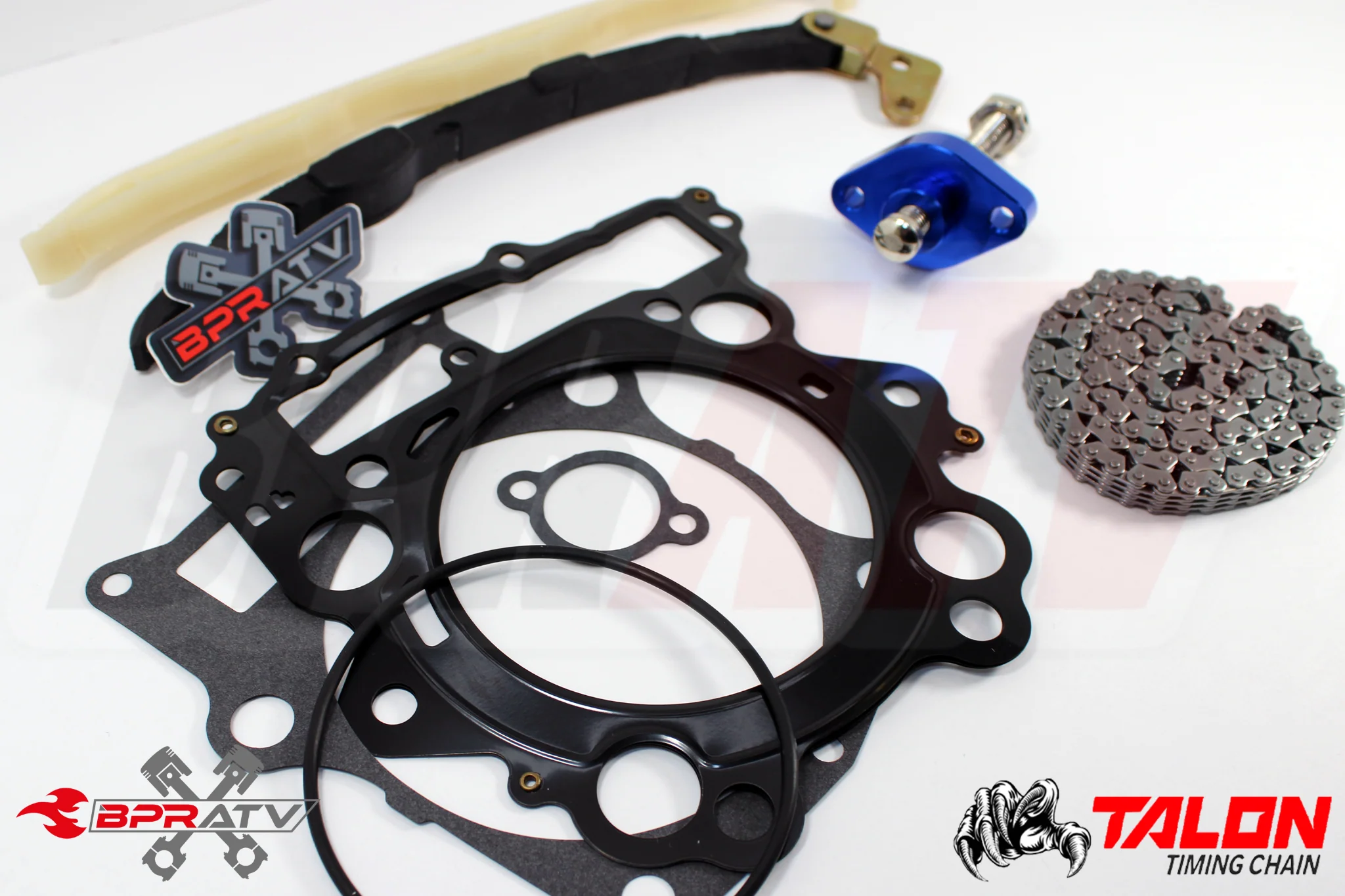 04-07 Rhino 660 Cam Timing Chain Guides BLUE Cam Chain Tensioner Kit Top Gasket - Image 3