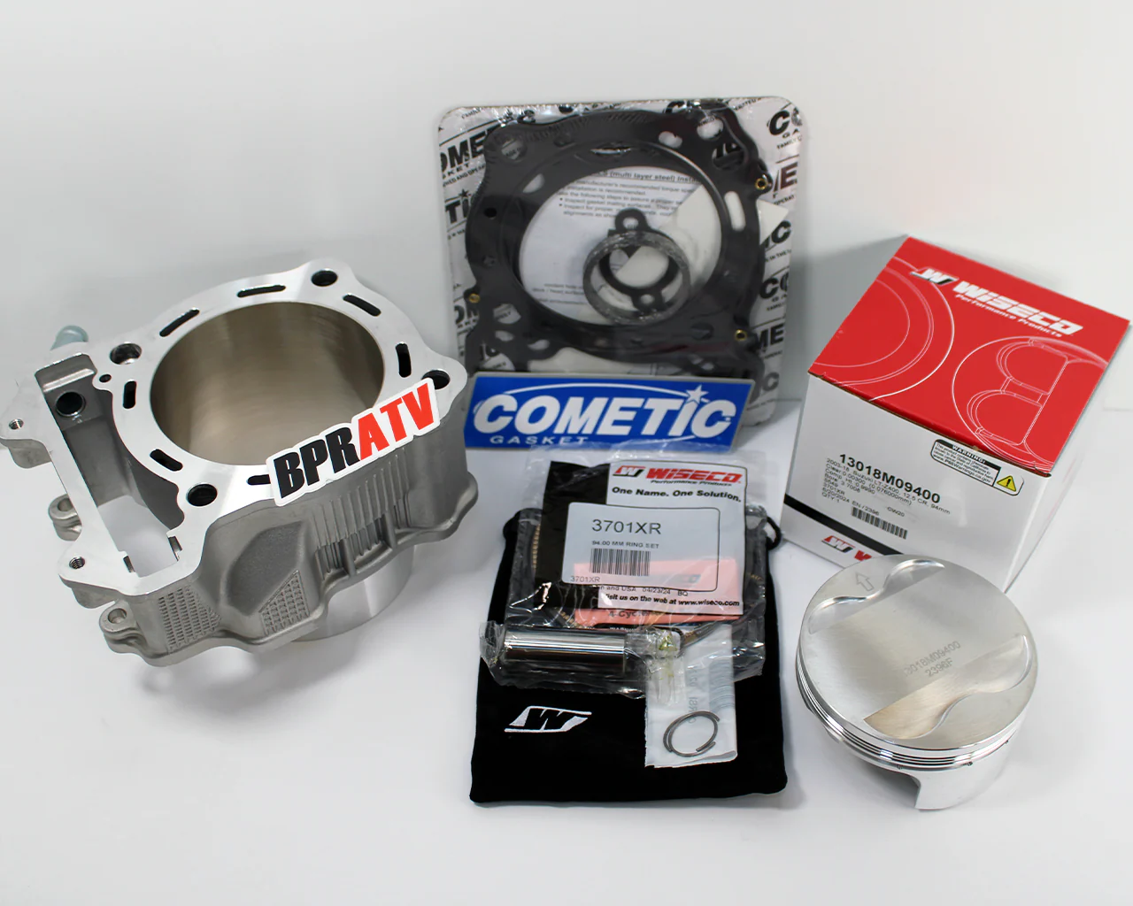 04-08 Arctic Cat 400 Cylinder Wiseco Piston Gasket Big Bore Top End Rebuild Kit - Image 10