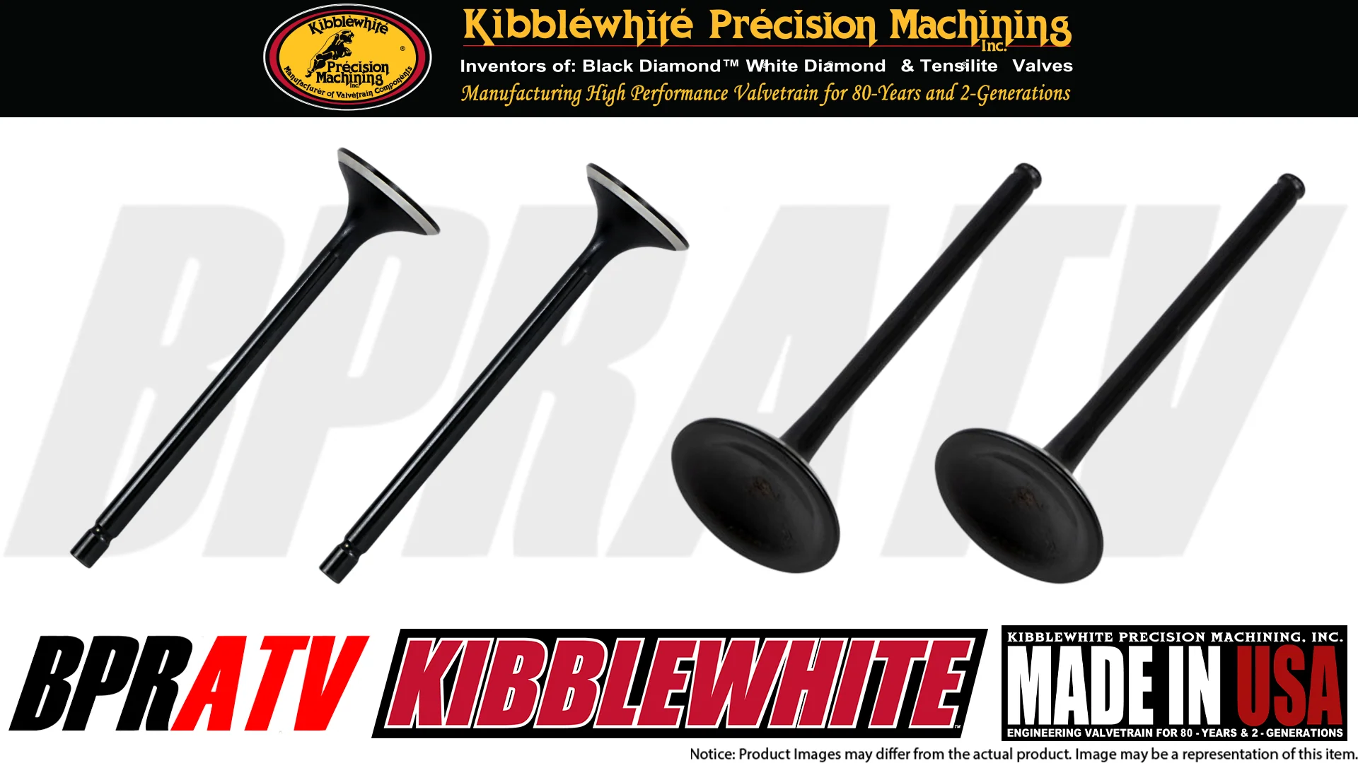 04-07 Honda CRF250R CRF 250R Kibblewhite Intake & Exhaust Valves RED Stem Seals - Image 4
