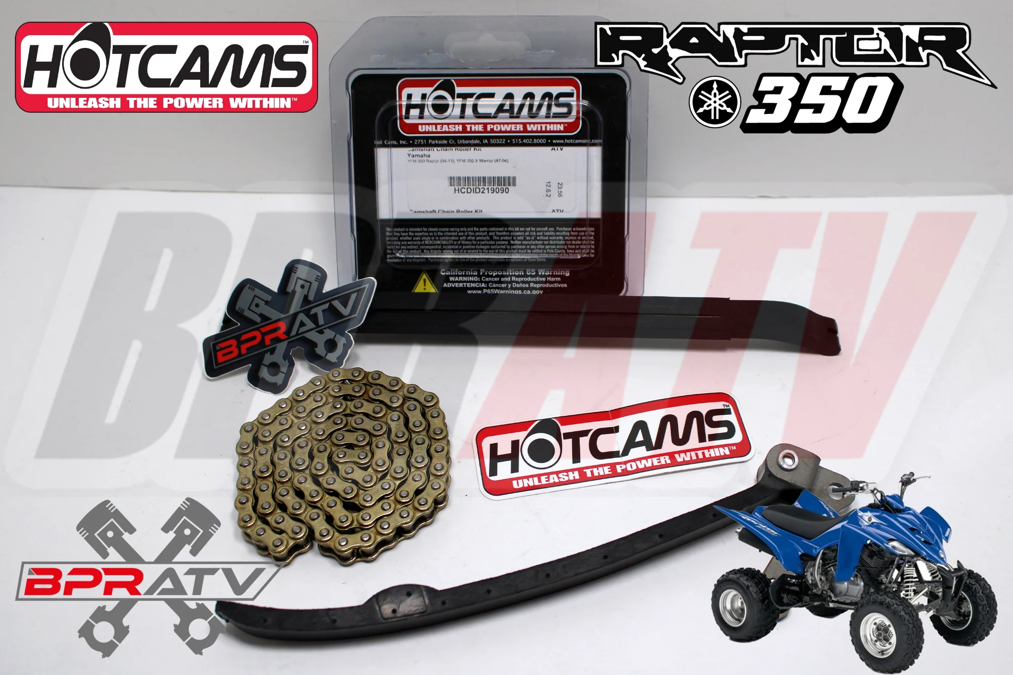 04-13 Raptor 350 YFM350R YFM 350R Hotcams Hot Cams Cam Chain Tensioner Guide Kit - Image 2