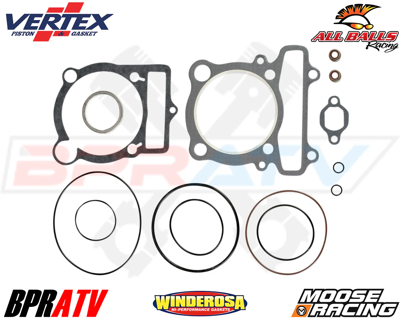 04-13 Yamaha Raptor 350 YFM350R 350R Vertex Moose Racing Complete Gasket Set Kit - Image 5