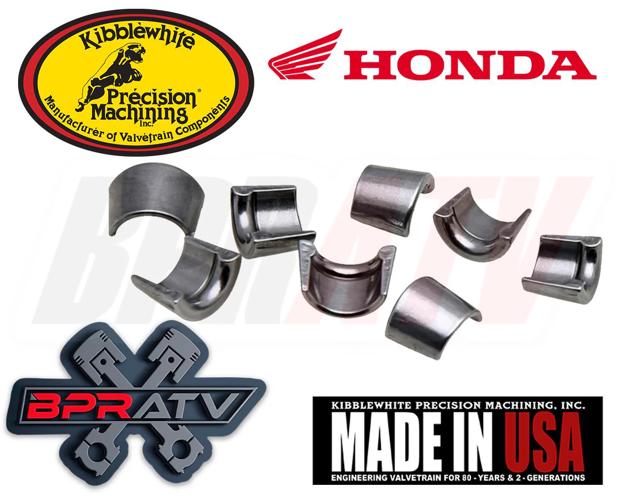 04-17 Honda CRF250X CRF 250X Kibblewhite OEM Replacement Valve Keeper Cotter Kit - Image 3