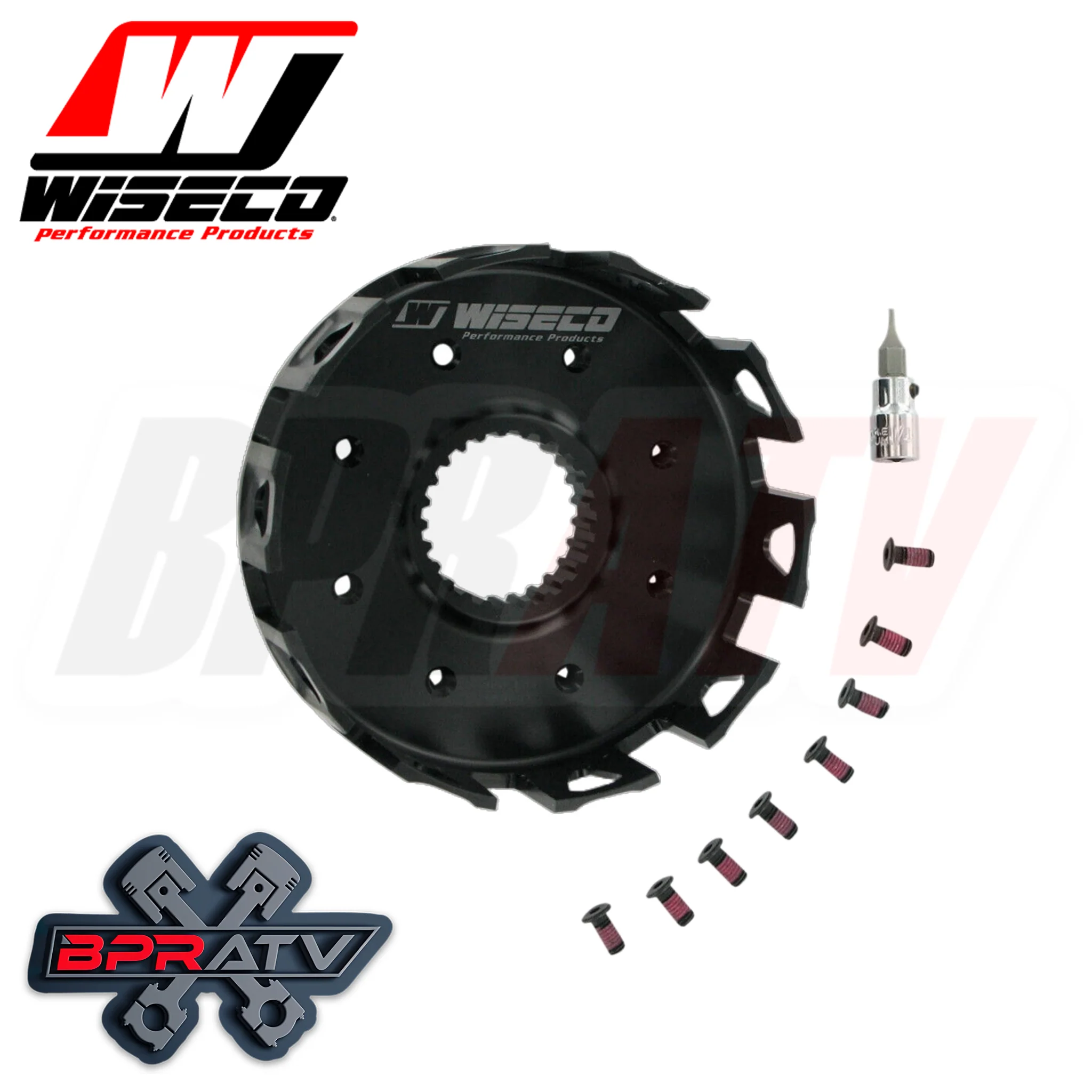 04-17 Yamaha YZ450F YZ 450F Wiseco Heavy Duty CNC Clutch Basket Fibers & Springs - Image 2