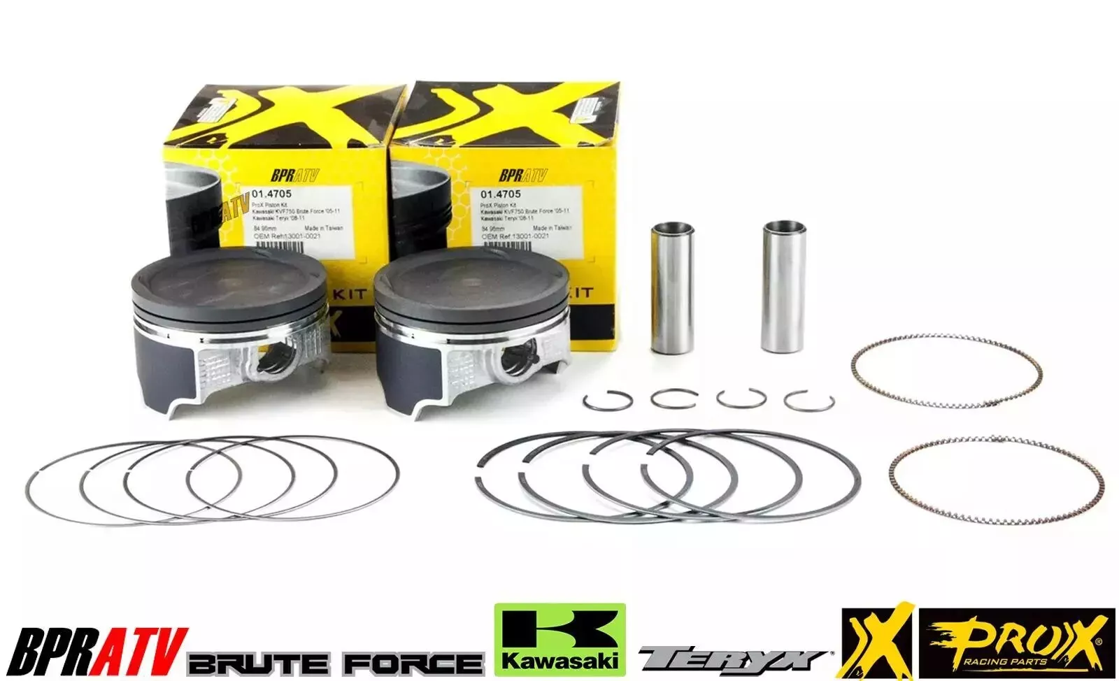 05-11 Brute Force 750 85mm Cylinder ProX Piston Cometic Stud Kit Top End Rebuild - Image 11