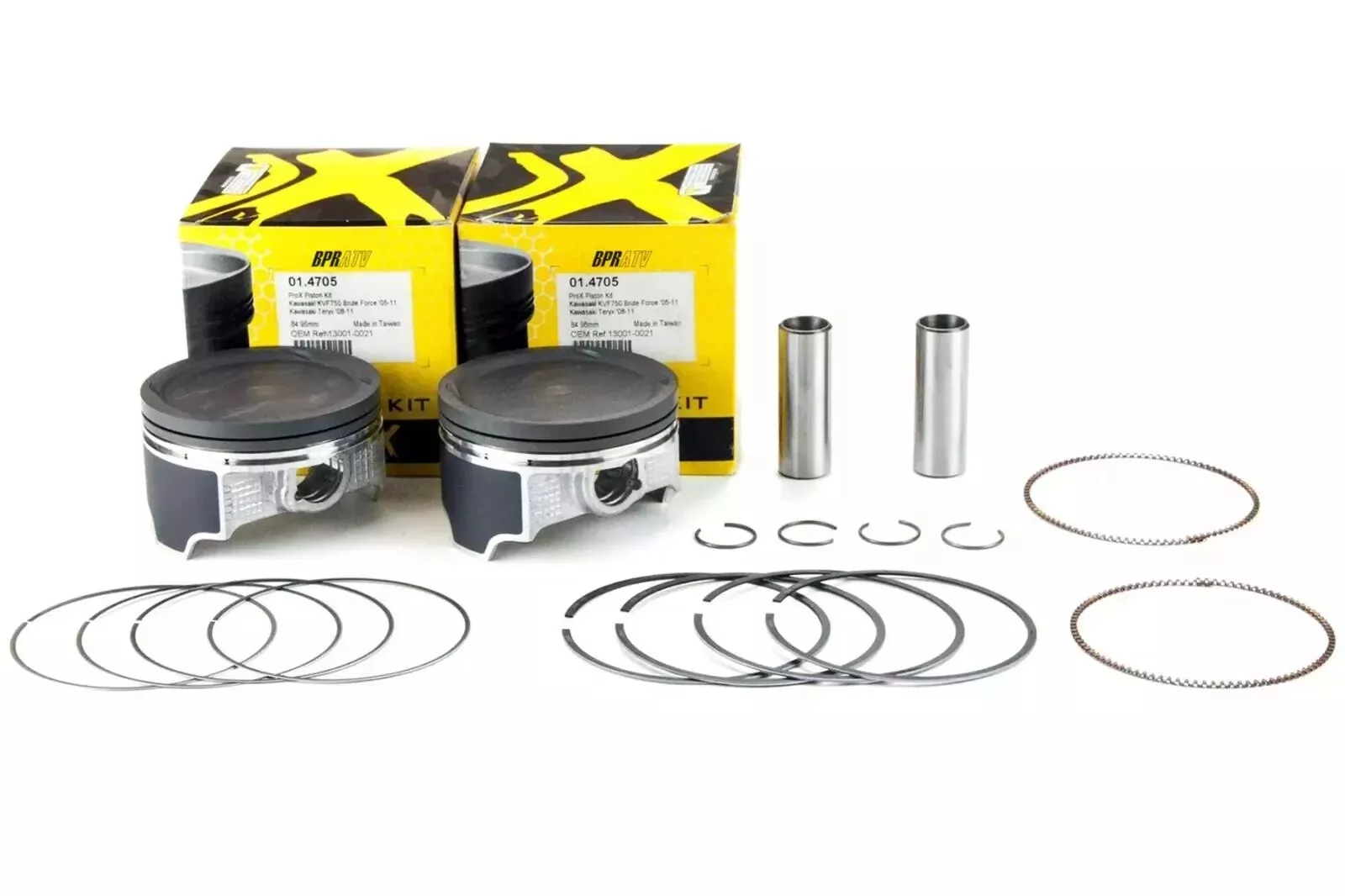 05-11 Brute Force 750 85mm Cylinder ProX Piston Cometic Stud Kit Top End Rebuild - Image 21