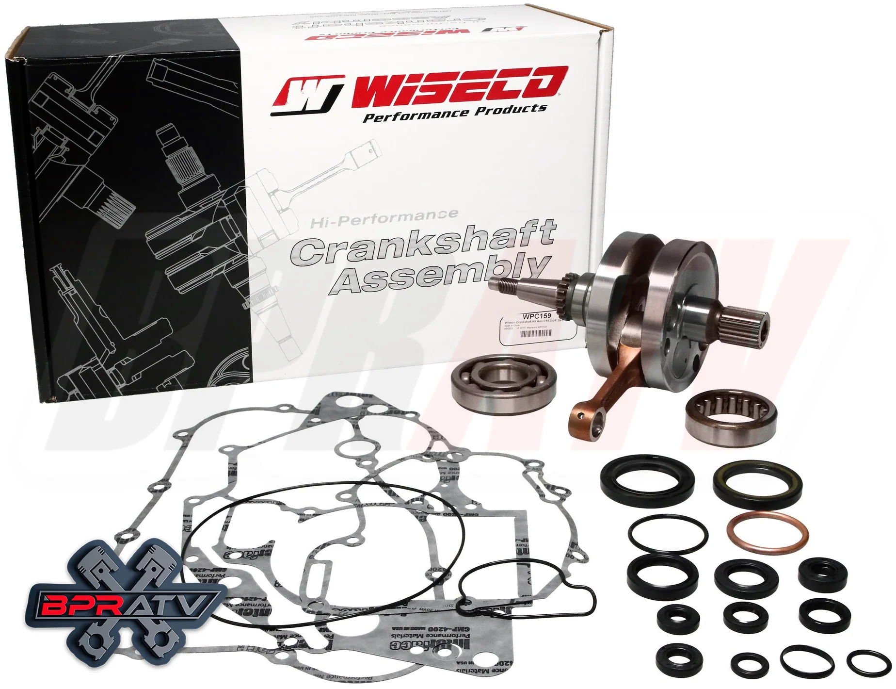 05-14 Honda 400EX 400X Wiseco Crank Rod Motor Rebuild Repair Kit Piston Gaskets - Image 6