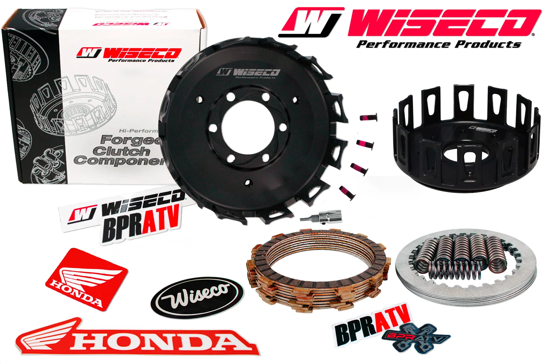 05-14 Honda TRX 400EX Wiseco Heavy Duty Forged Clutch Basket Fibers Spring Steel