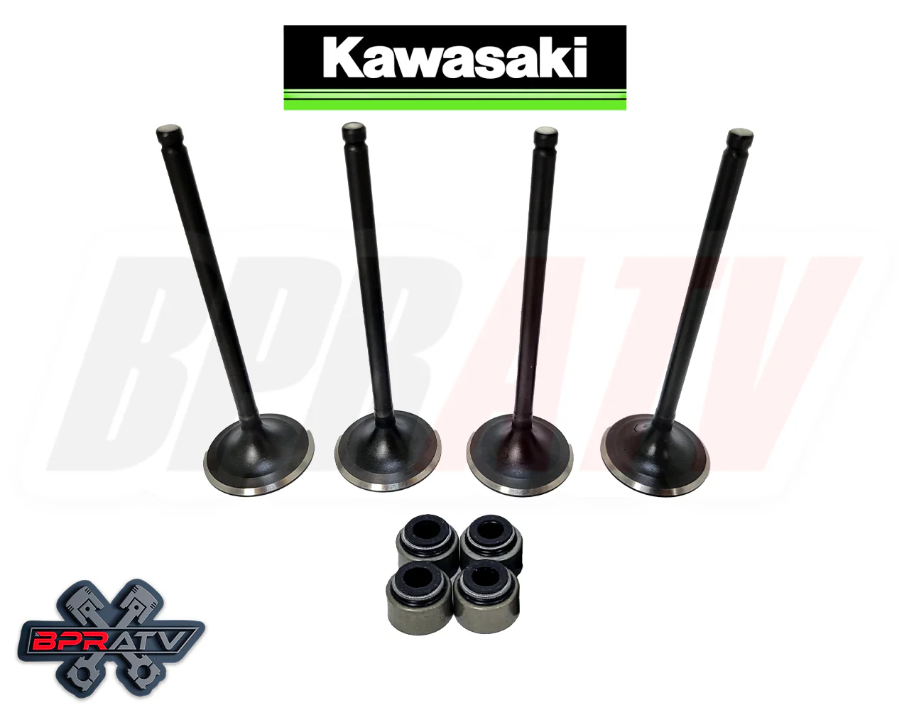 05-20 Kawasaki Brute Force 750 KVF750 EXHAUST Valves Stem Seals Repair Fix Kit