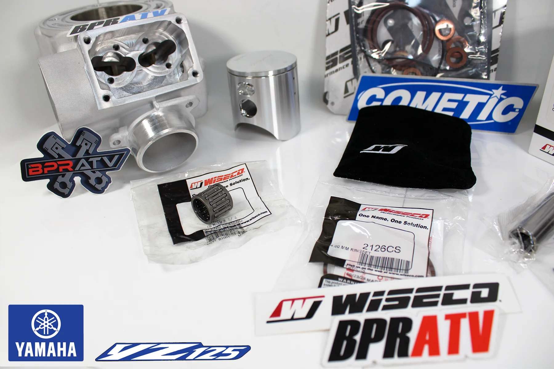 05-22 Yamaha YZ125 YZ 125X 54mm 54 Stock Bore Cylinder Wiseco Piston Top End Kit - Image 10