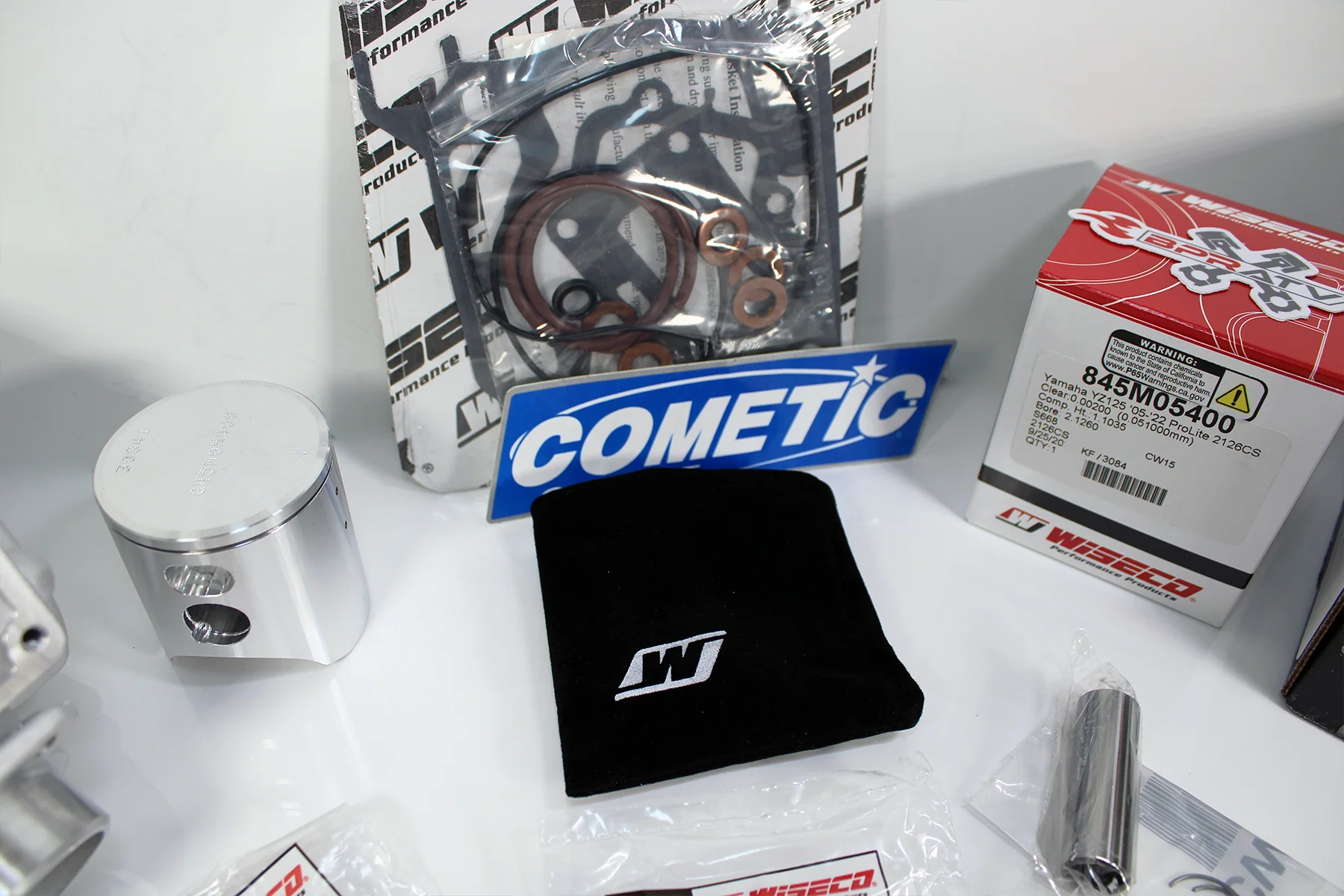 05-22 Yamaha YZ125 YZ 125X 54mm 54 Stock Bore Cylinder Wiseco Piston Top End Kit - Image 14