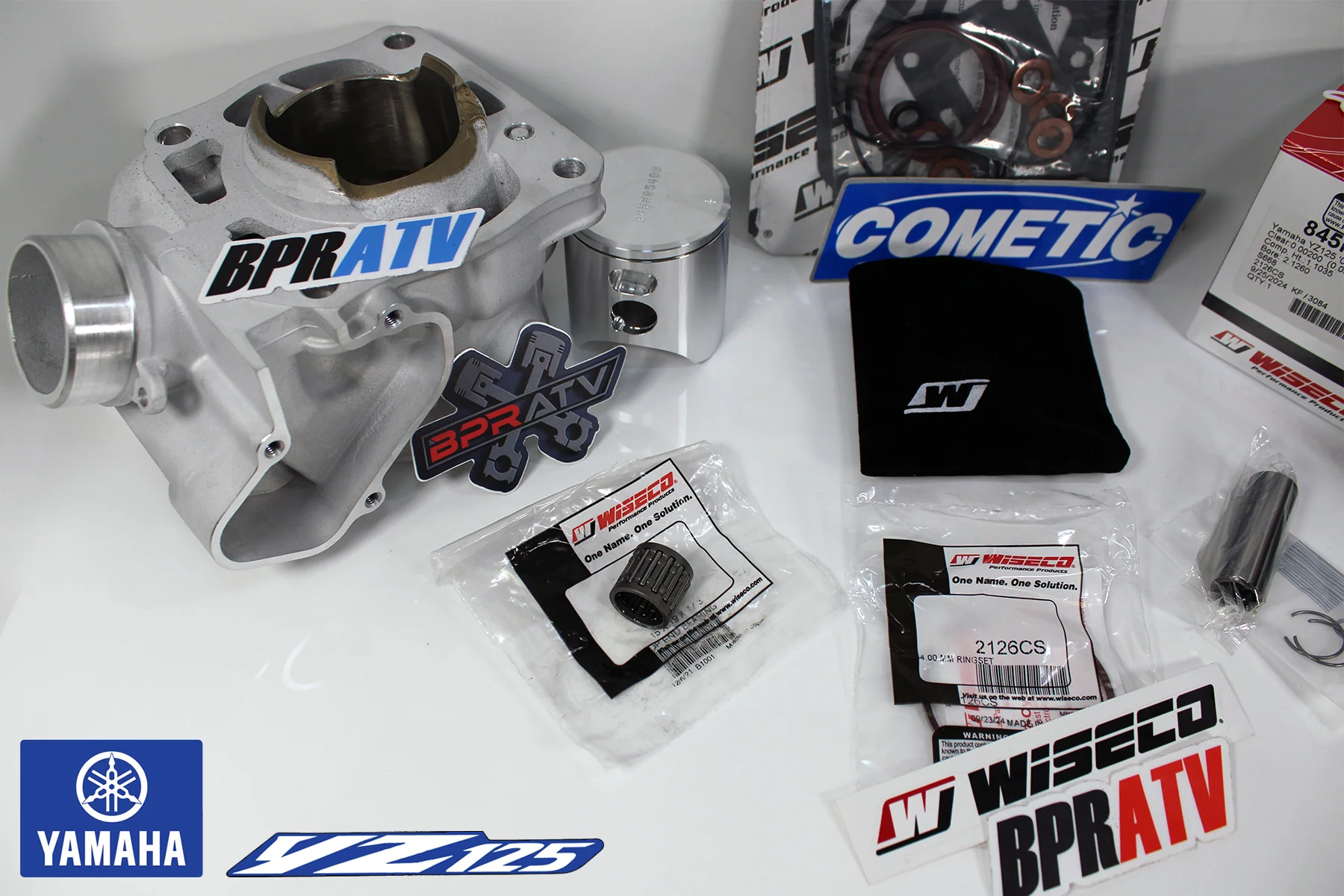 05-22 Yamaha YZ125 YZ 125X 54mm 54 Stock Bore Cylinder Wiseco Piston Top End Kit - Image 20