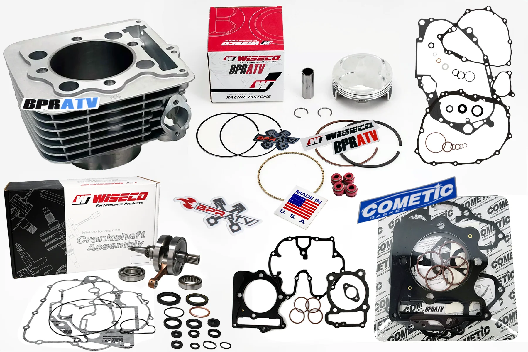 05+ Honda 400EX 400X 89mm 440 Big Bore Cylinder Wiseco Piston Engine Rebuild Kit