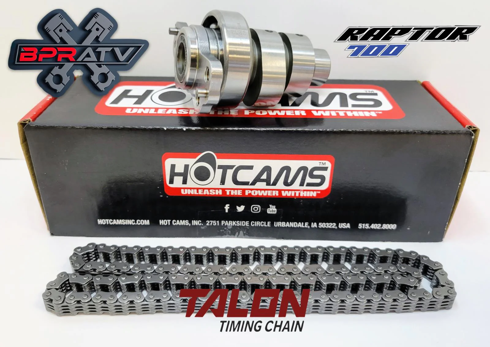 06 07 08 Raptor 700 Hotcams Hot Cams Cam Stage 2 Camshaft Bearing & Timing Chain - Image 6