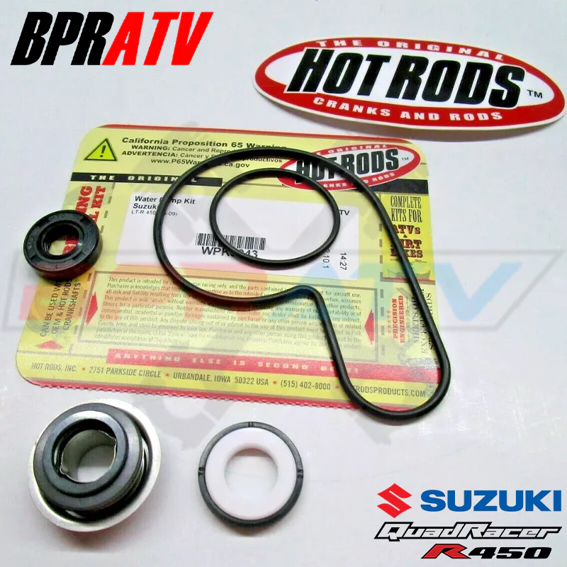 06-09 LTR450 LT-R 450 Hot Rods Water Pump Rebuild Kit Gasket Mech Seals WPK0043