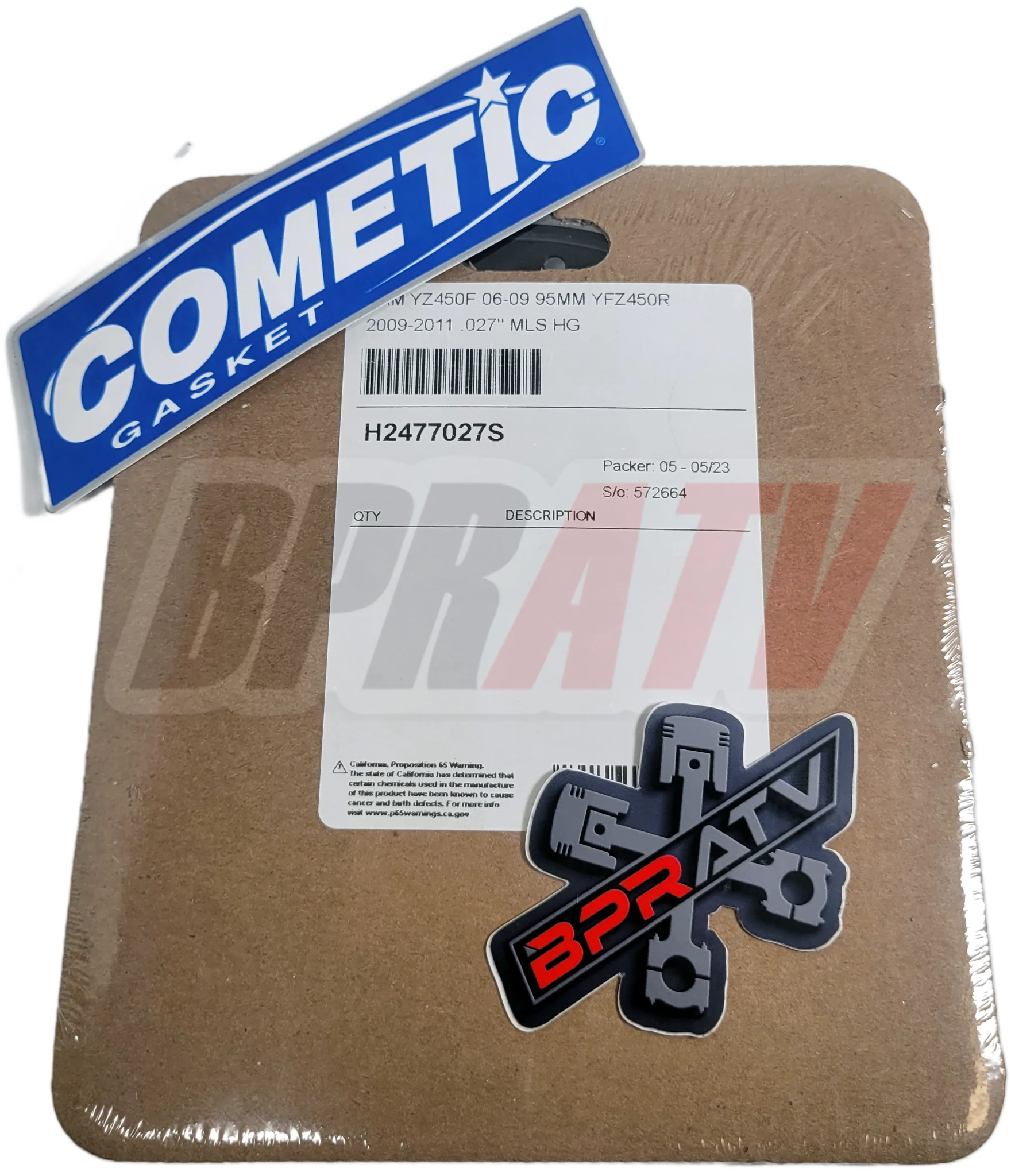 06-09 Yamaha YZ450F YZ 450F 95 mm OEM Stock Bore COMETIC Top End MLS HEAD Gasket - Image 9