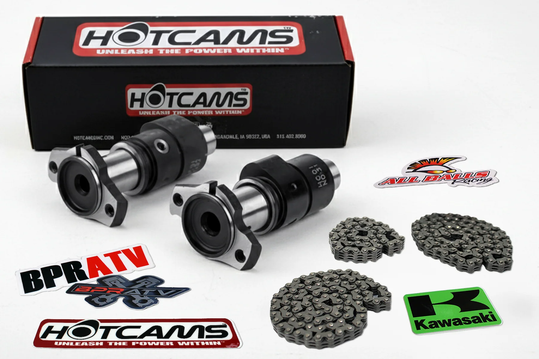 06-13 Kawasaki KVF650 KVF 650 Hot Cams Stage 1 One Cam All 3 Hot Cams Cam Chains