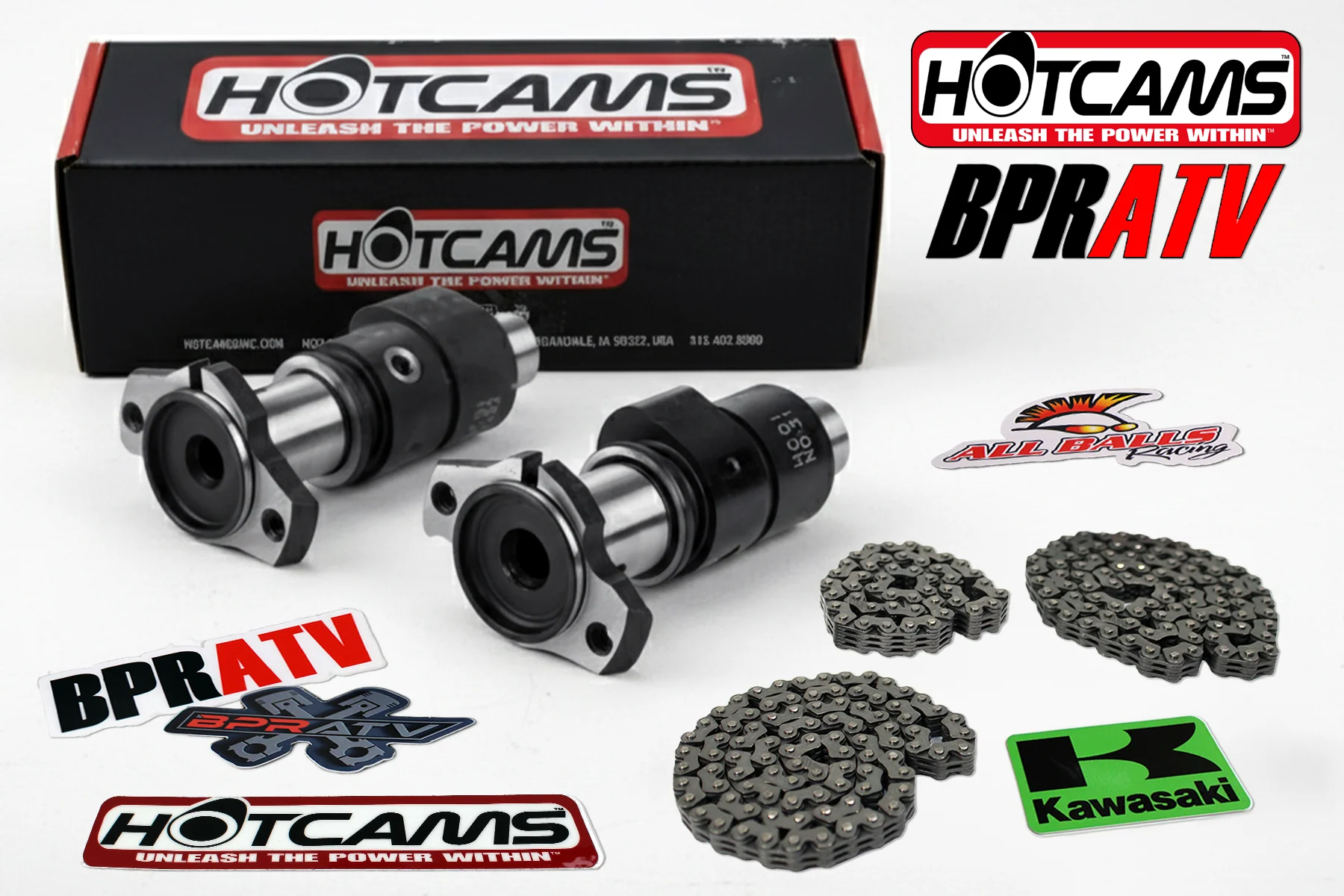 06-13 Kawasaki KVF650 KVF 650 Hot Cams Stage 1 One Cam All 3 Hot Cams Cam Chains - Image 3