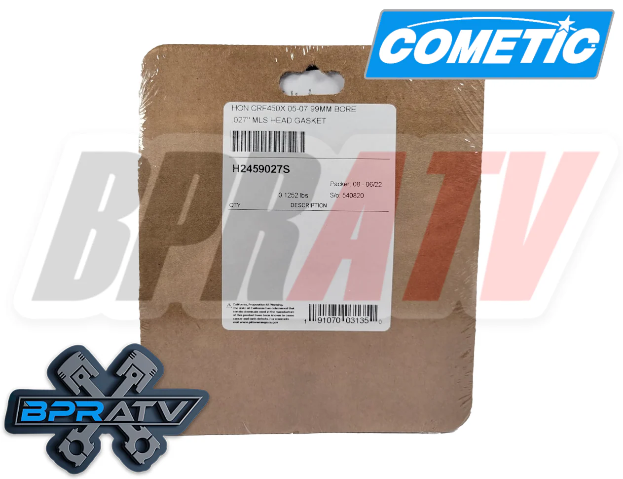 06-14 TRX450R TRX 450R 450ER 99mm Big Bore MLS Cometic Head Gasket H2459027S USA - Image 4