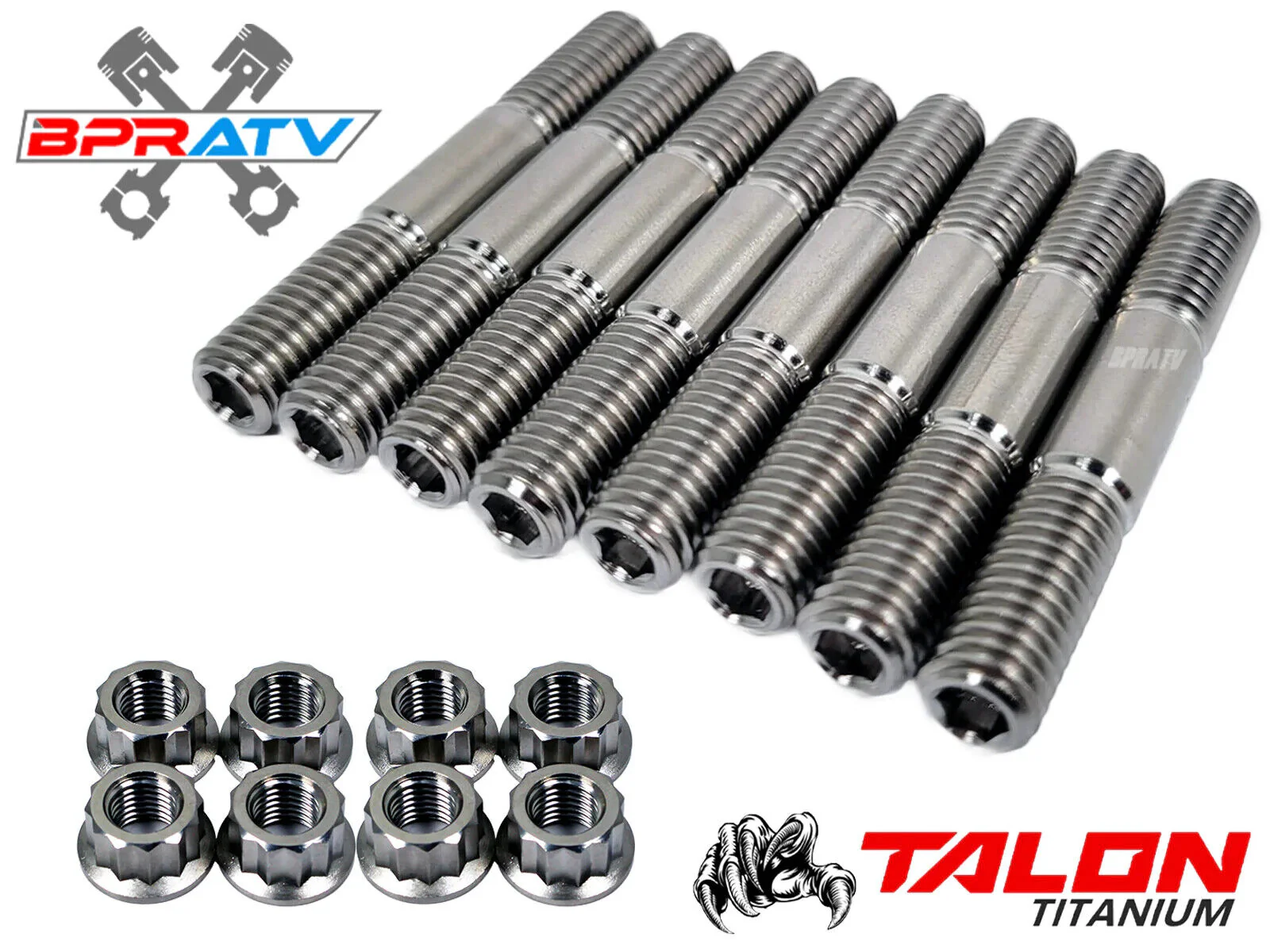 06-20 YZFR6 YZF-R6 TITANIUM Head Pipe Exhaust Studs Kit Bolts Nut Exhaust Gasket - Image 3