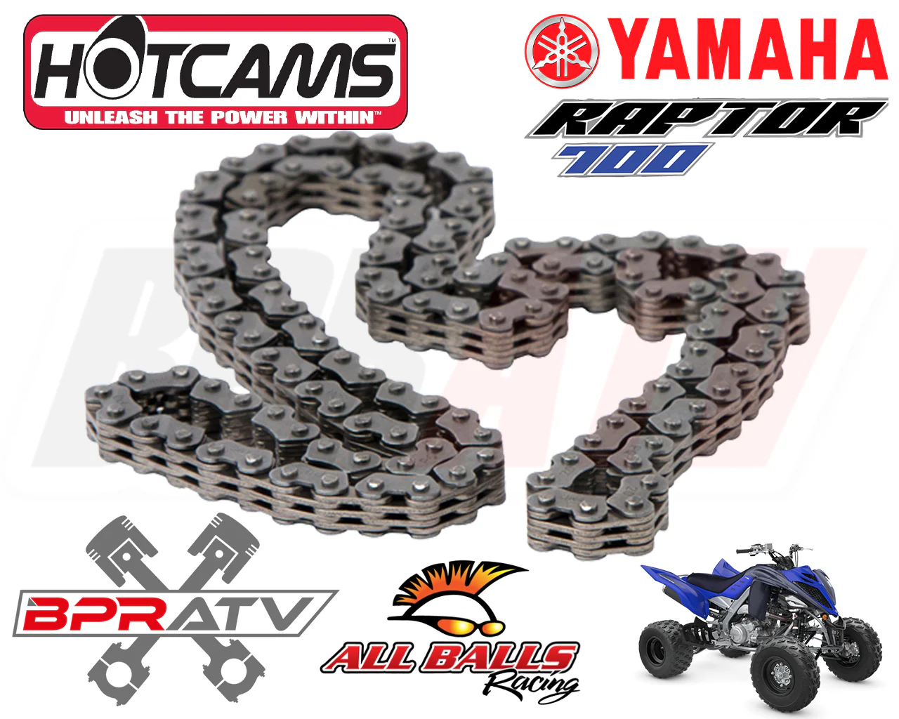 06-25 Yamaha Raptor 700 YFM700 700R OEM Heavy Duty Hot Cams Hot Cam Timing Chain - Image 2