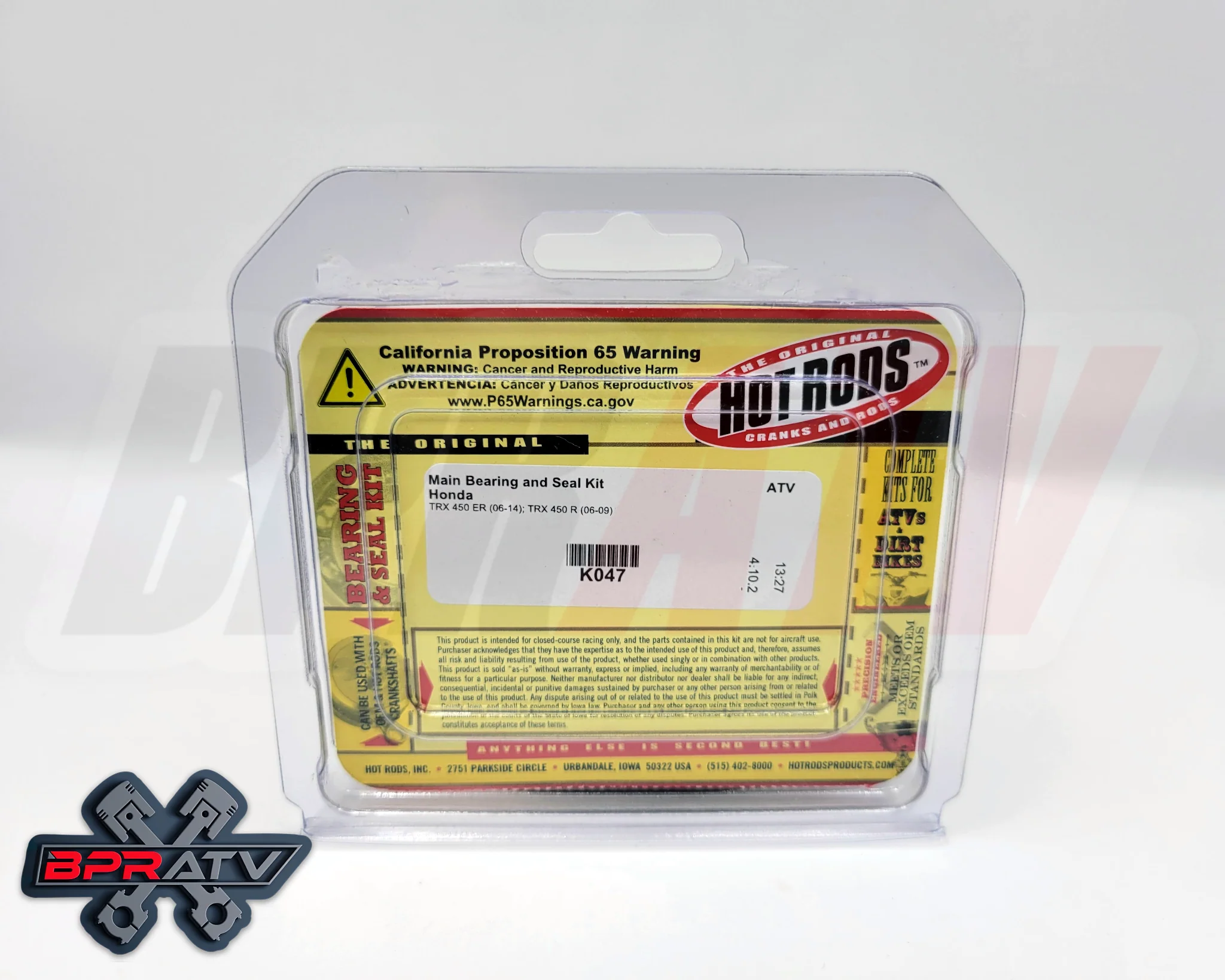 06+ Honda TRX450ER TRX 450ER Hot Rods Heavy Duty Crank Crankshaft Bearings Seals - Image 13