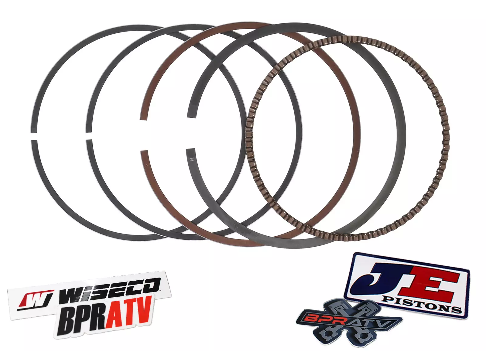 2006+ Honda TRX450R TRX 450R TRX450ER Stock 96mm 96 OEM Bore JE Piston Ring Set