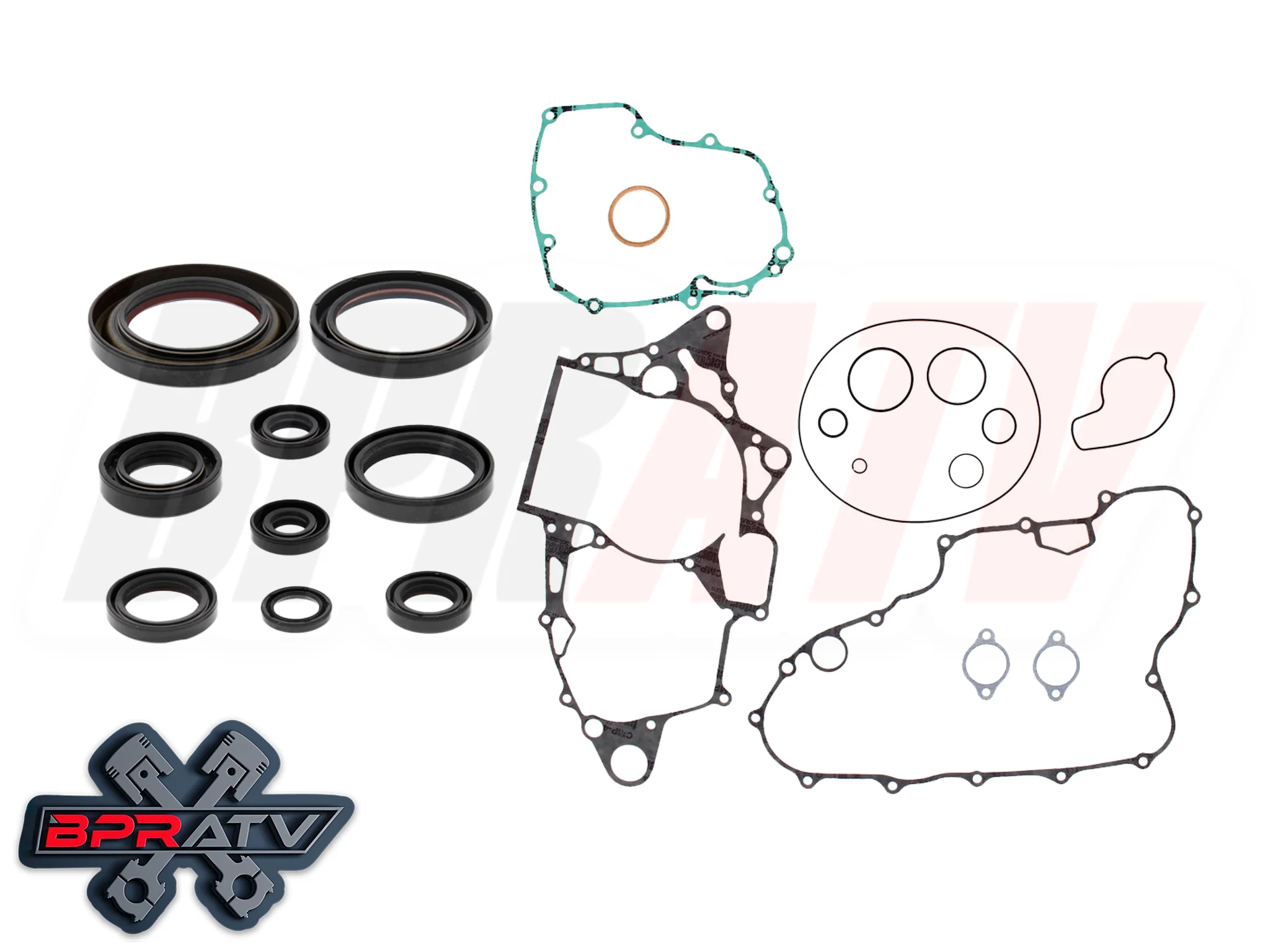 06+ Honda TRX450R TRX 450R Hot Rods Crank 96mm CP 13.5 Piston Gasket Rebuild Kit - Image 22
