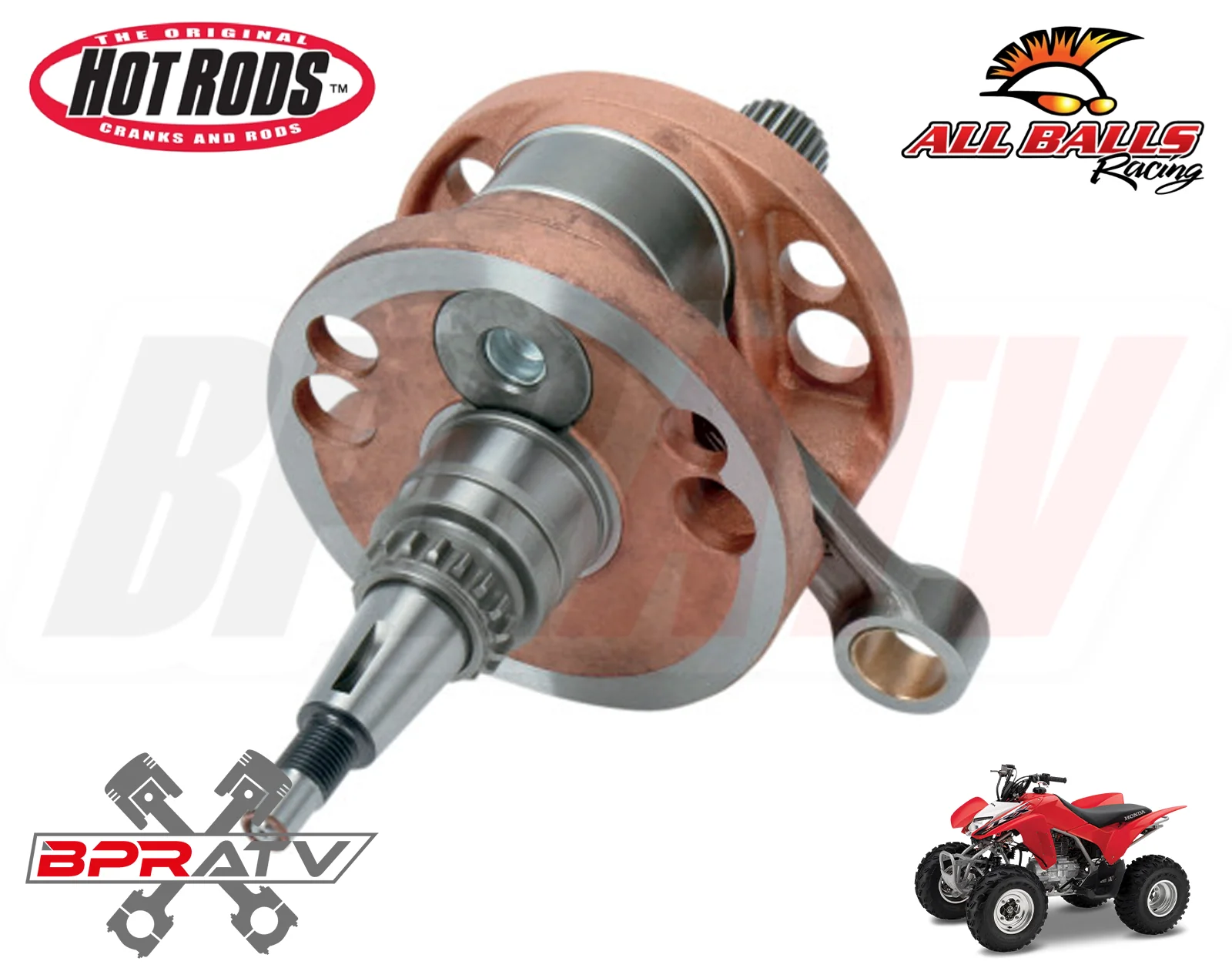 06+ Honda TRX45R TRX 450R Hot Rods Heavy Duty Crank Crankshaft Bearings Seal Kit - Image 5