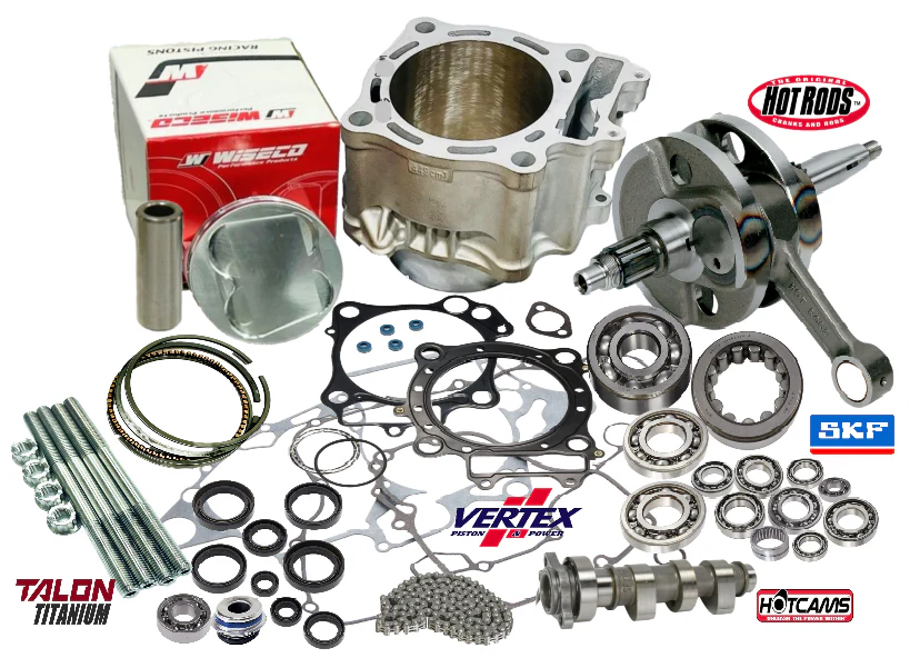 06+ TRX 450R 450ER 100mm Big Bore Stroker Complete Engine Rebuild Kit CP JE Pist - Image 4