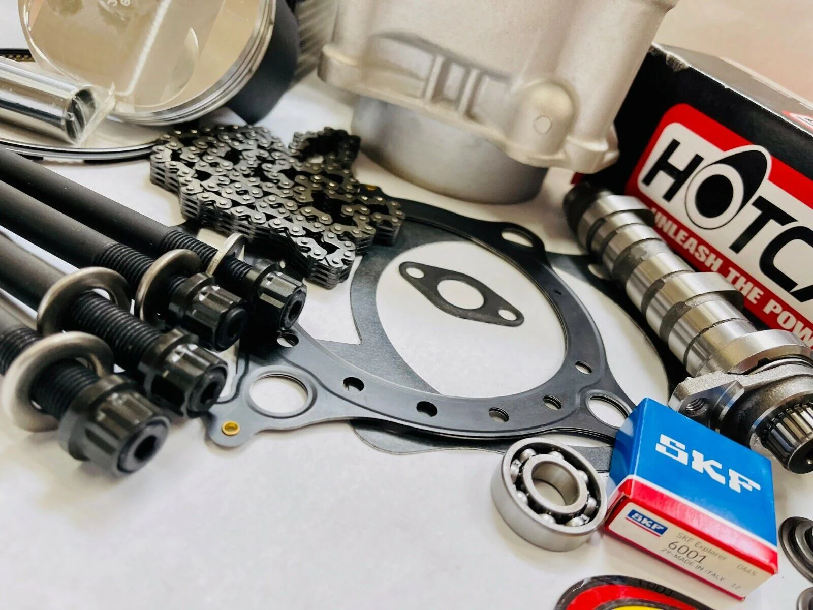 06+ TRX 450R 450ER Complete Motor Engine Rebuild Hot Cams Valves Stock Bore Kit - Image 14