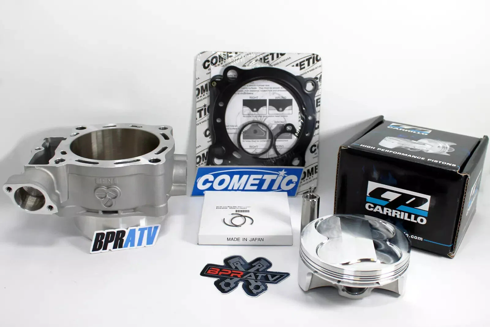 06+ TRX450R TRX 450R 450ER Big Bore 100mm Cylinder Complete Top End RebuildKit - Image 20