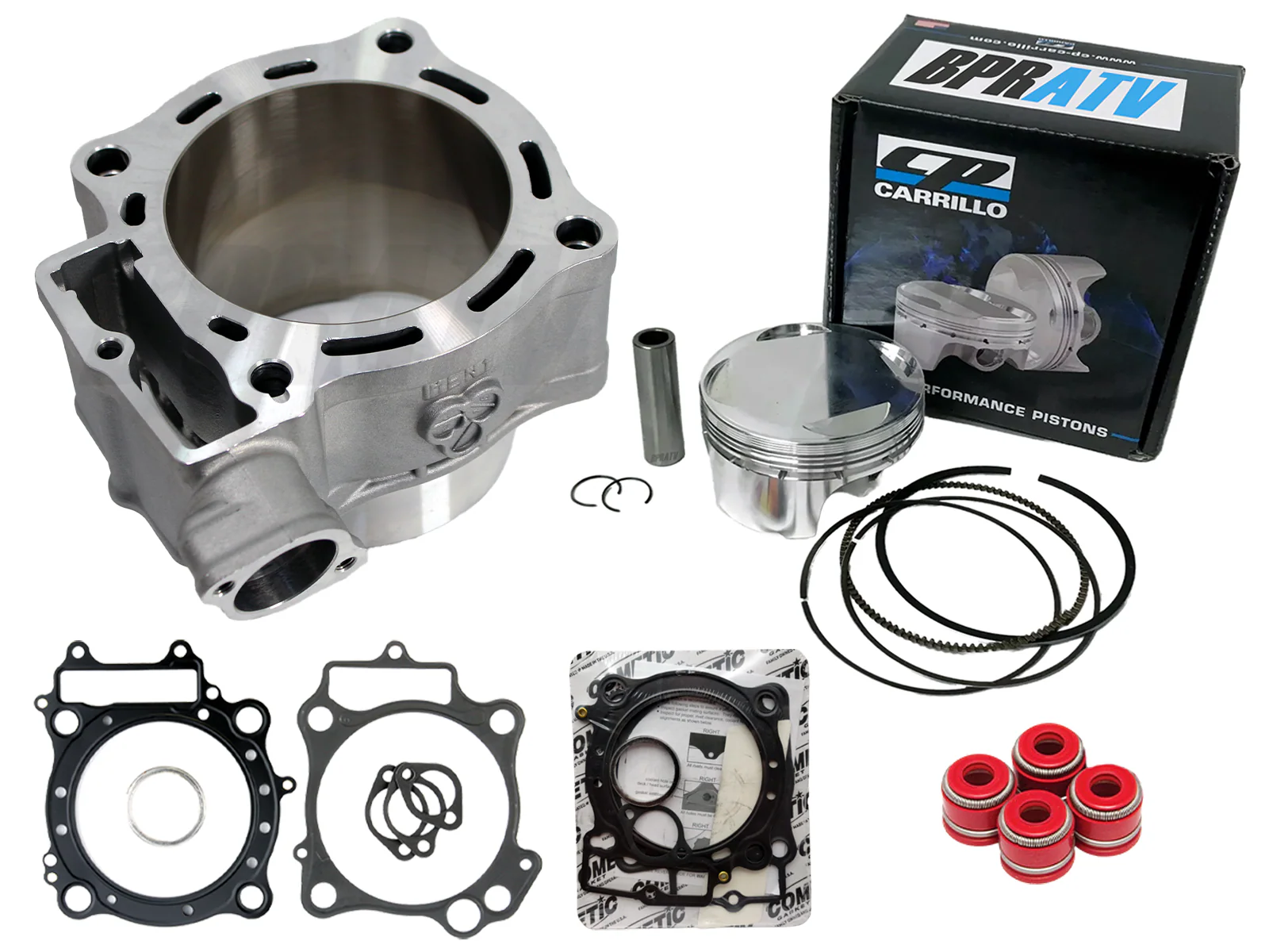 06+ TRX450R TRX 450R ER 100mm 490cc 13.5:1 CP Piston Big Bore Cylinder Kit 488cc - Image 4