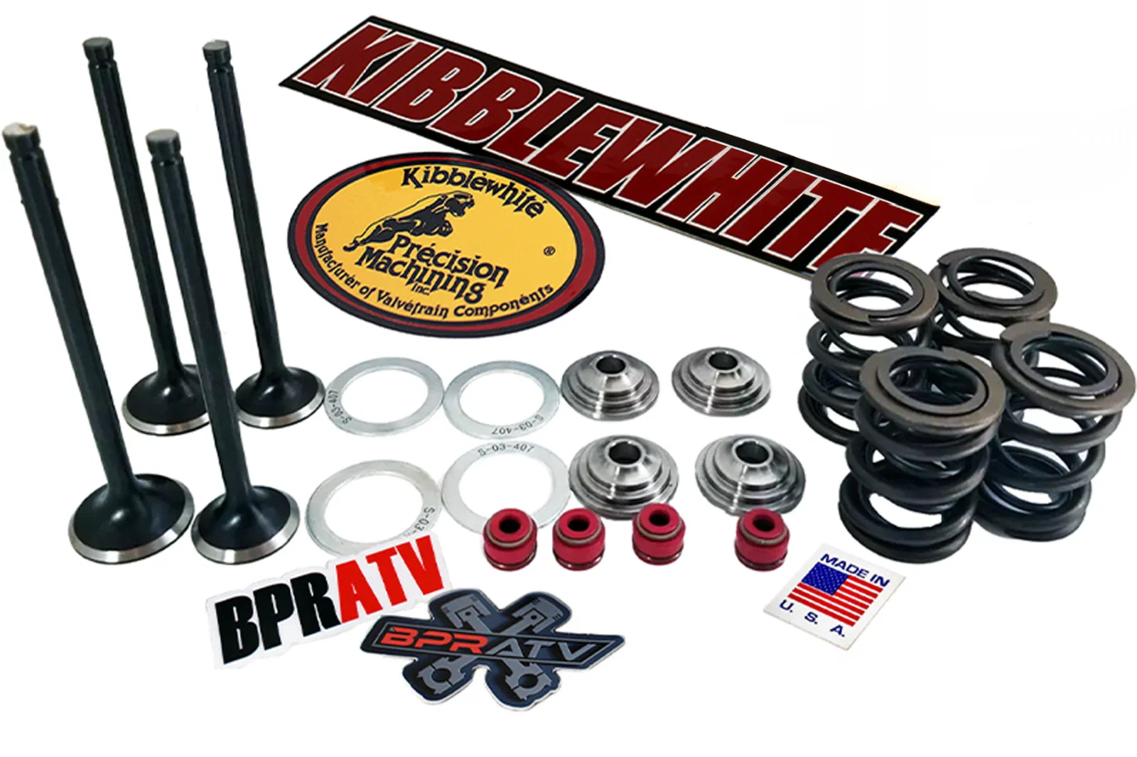 06+ TRX450R TRX 450R ER Kibblewhite Black Diamond Valve Springs Head Rebuild Kit - Image 15