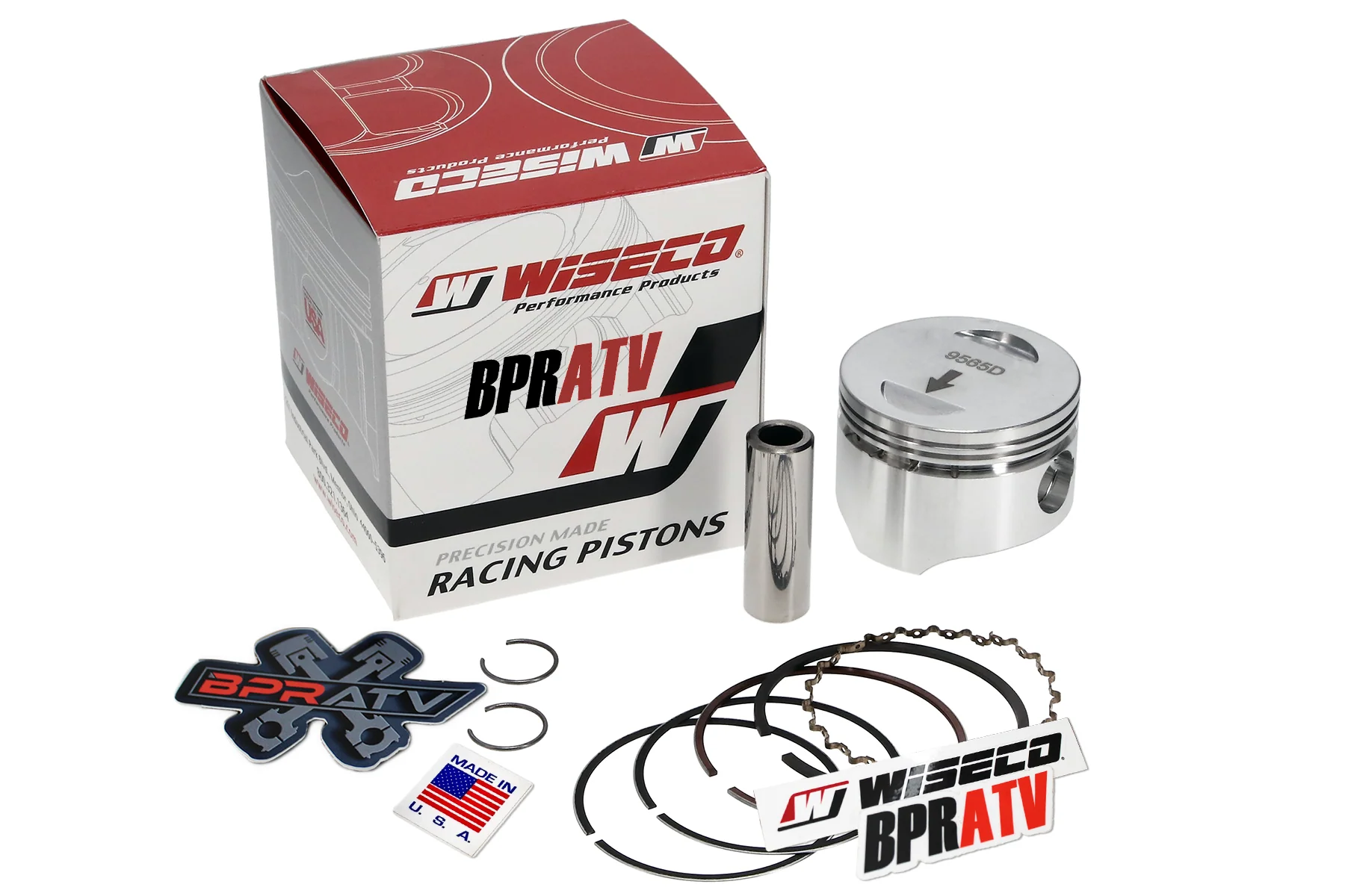07+ Sportsman Outlaw 90 Big Bore 49m Cylinder Wiseco Piston Top End Rebuild Kit - Image 3