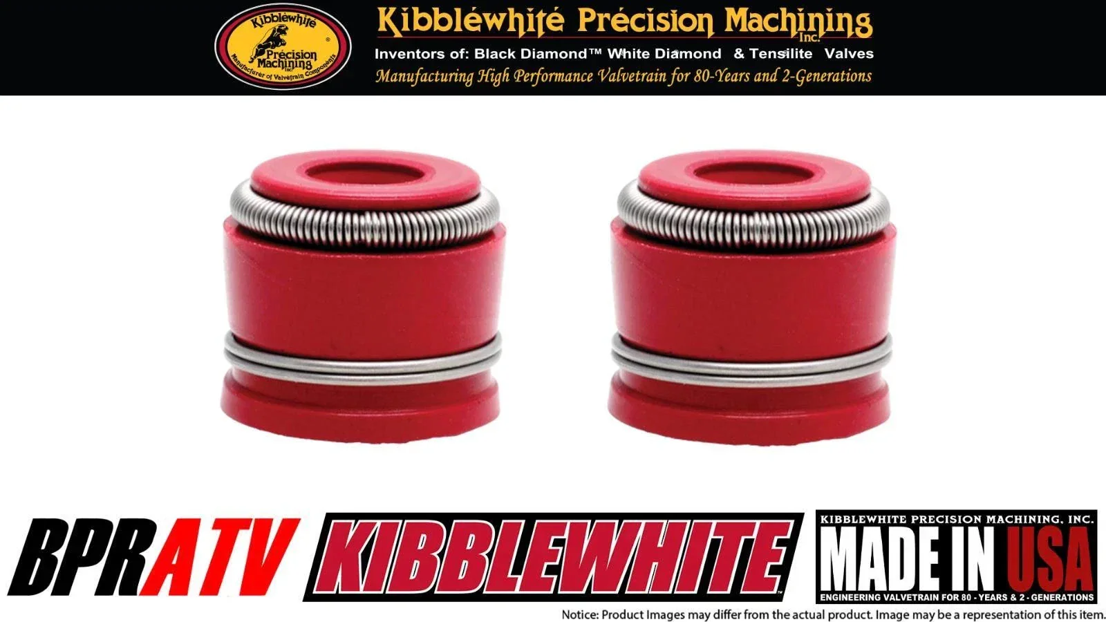 08 09 Honda TRX700XX TRX 700XX Replacement Kibblewhite EXHAUST Valves RED Seals - Image 12