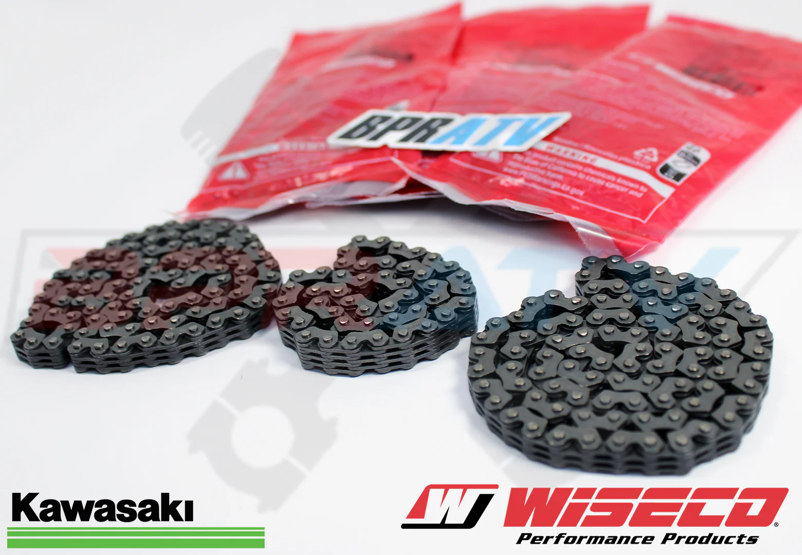 08-13 Kawasaki KRF750 KRF 750 Teryx 4x4 WISECO Cam Chains 3 Timing Chain Set Kit - Image 7