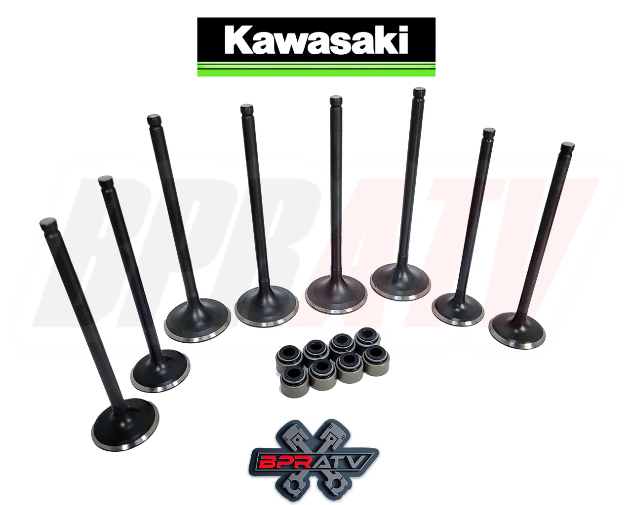08-13 Kawasaki Teryx 750 KRF750 KRF Exhaust & Intake Valves Stem Seals Fix Kit - Image 2