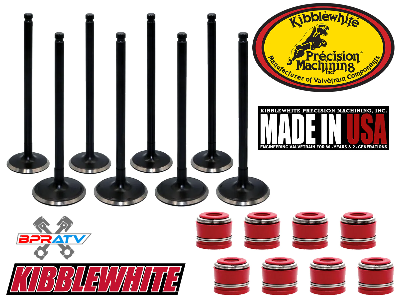 08+ Kawasaki Teryx 750 OEM Replacement Kibblewhite Intake Exhaust Valves KP Seal - Image 6