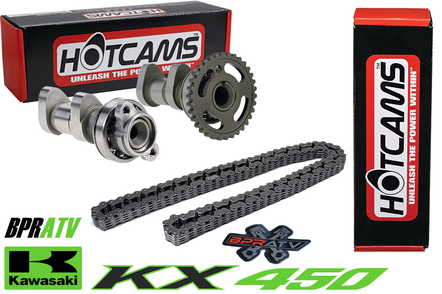 09-15 Kawasaki KX450F KX 450F Hotcams Hot Cams Stage 2 Two HOT CAMS Timing Chain - Image 4